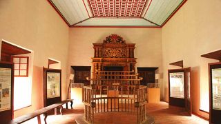 Interior of Chennamangalam Synagogue