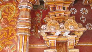 Mural paintings at Thirumittacode Anchumurthy Kshetram