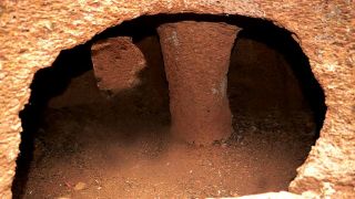 Rock cut Chamber at Porkalam